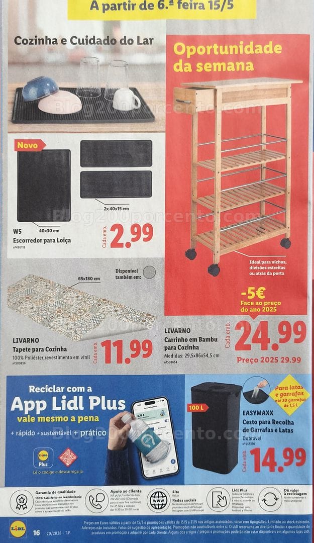 Antevisão Folheto LIDL Bazar Promoções de 11 a 21 maio