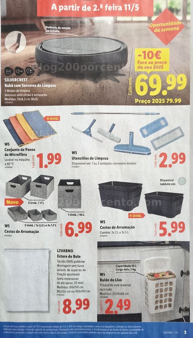 Antevisão Folheto LIDL Bazar Promoções de 11 a 21 maio