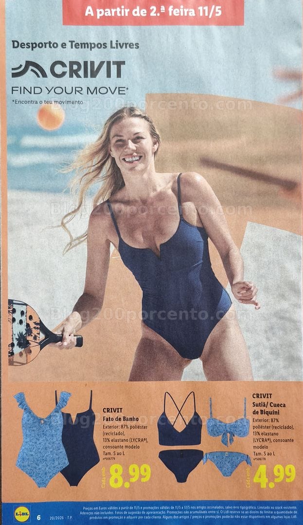 Antevisão Folheto LIDL Bazar Promoções de 11 a 21 maio