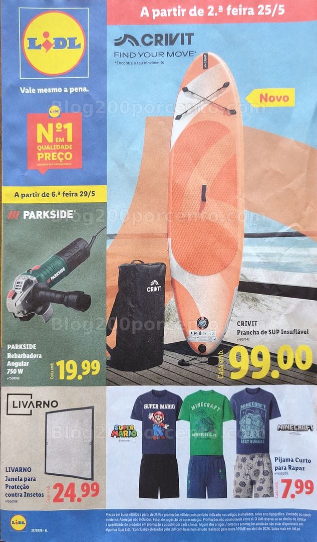 Antevisão Folheto LIDL Bazar Promoções de 25 maio a 4 junho