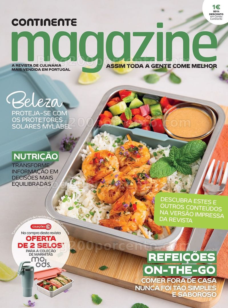 Antevisão Revista CONTINENTE Magazine Maio a Agosto - Vales de Desconto