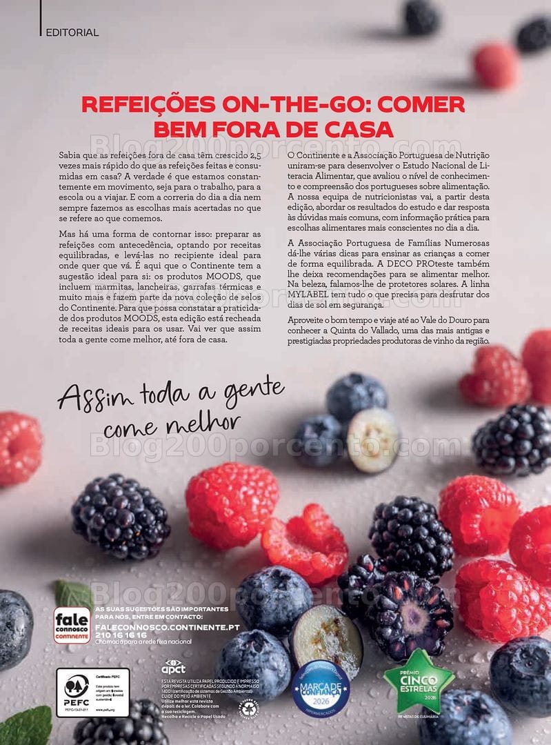 Antevisão Revista CONTINENTE Magazine Maio a Agosto - Vales de Desconto