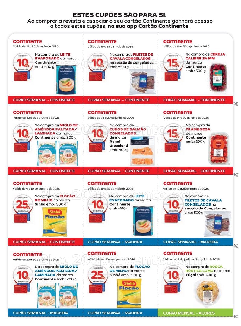 Antevisão Revista CONTINENTE Magazine Maio a Agosto - Vales de Desconto