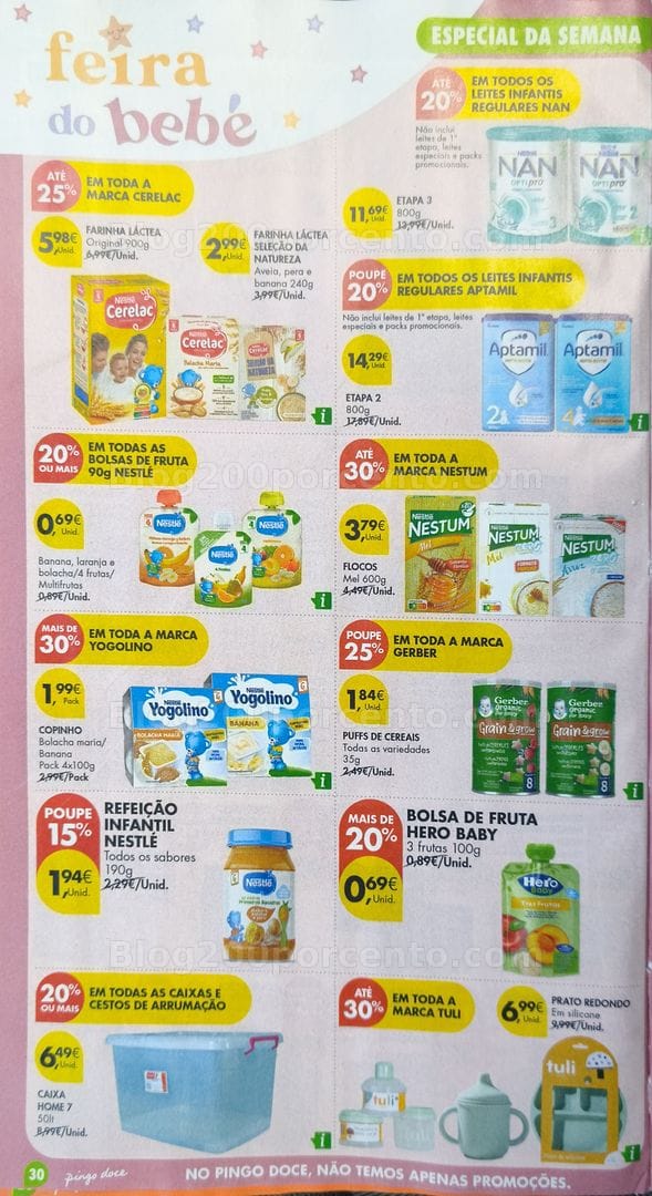 Antevisão Folheto PINGO DOCE Feira do Bebé Promoções de 19 a 25 maio