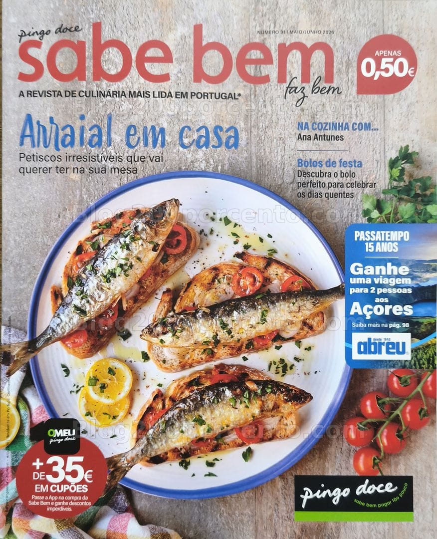 Antevisão Revista PINGO DOCE Sabe Bem maio - junho e os seus vales de desconto!