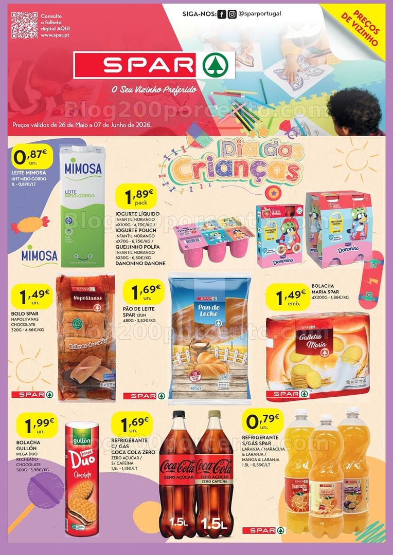 Antevisão Folheto SPAR Promoções de 26 maio a 7 junho