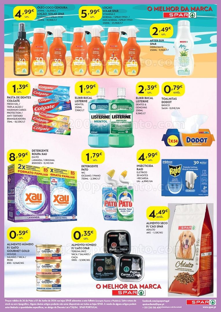 Antevisão Folheto SPAR Promoções de 26 maio a 7 junho