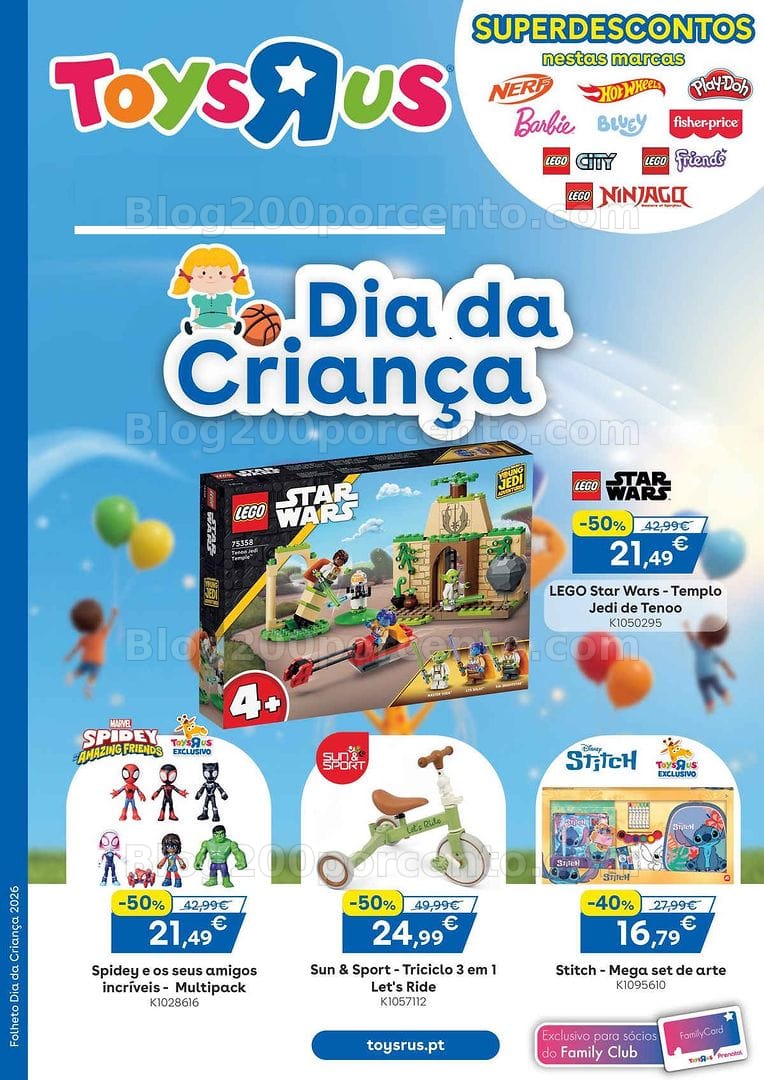 Antevisão Folheto TOYSRUS Especial Dia da Criança Promoções até 1 junho