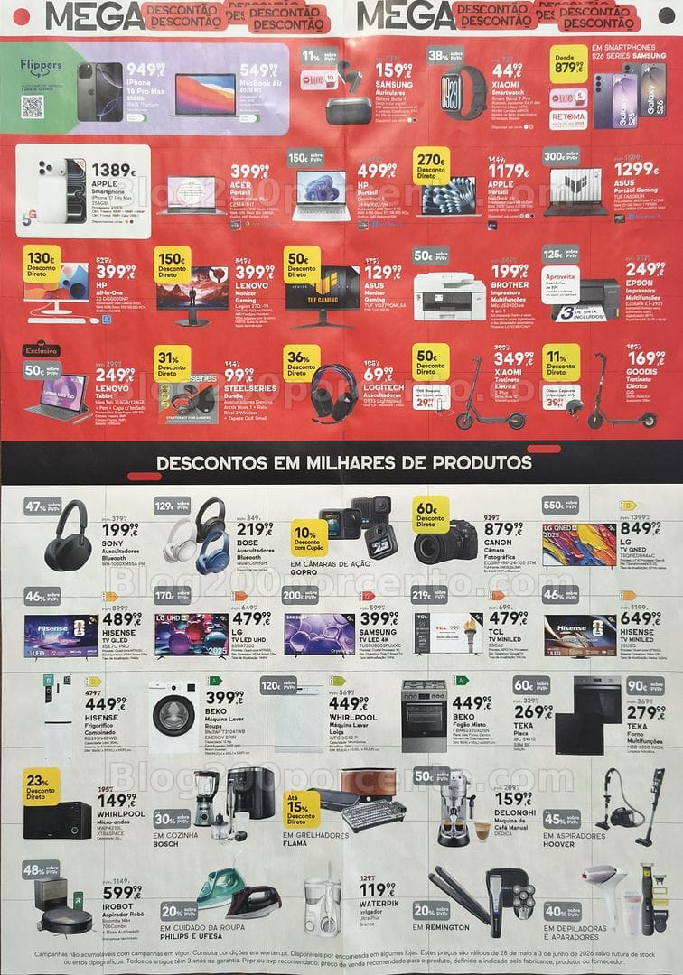Antevisão Folheto WORTEN Promoções de 28 maio a 3 junho