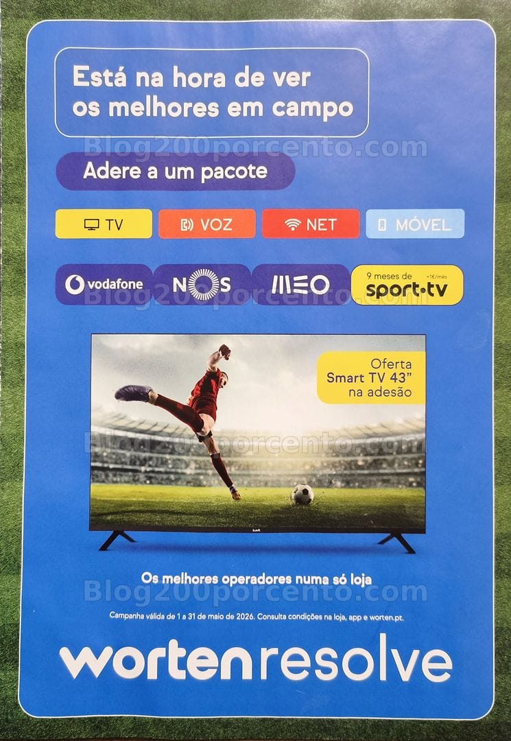 Antevisão Folheto WORTEN Mobile Promoções até 31 maio