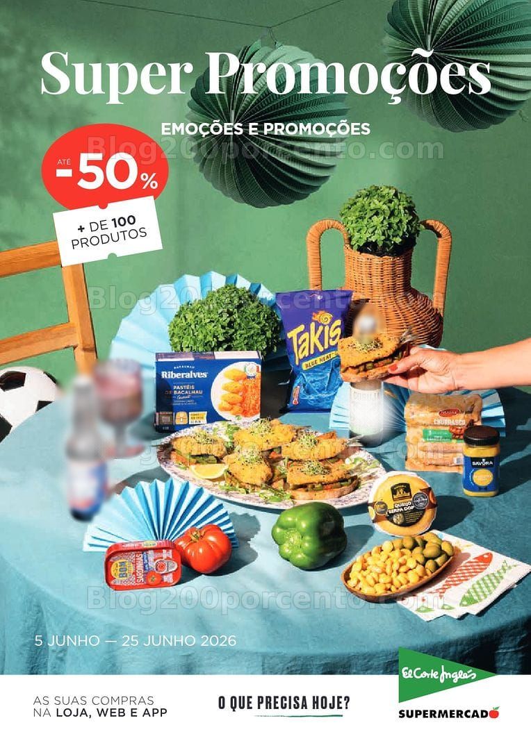 Antevisão Folheto EL CORTE INGLÉS Promoções de 5 a 25 junho