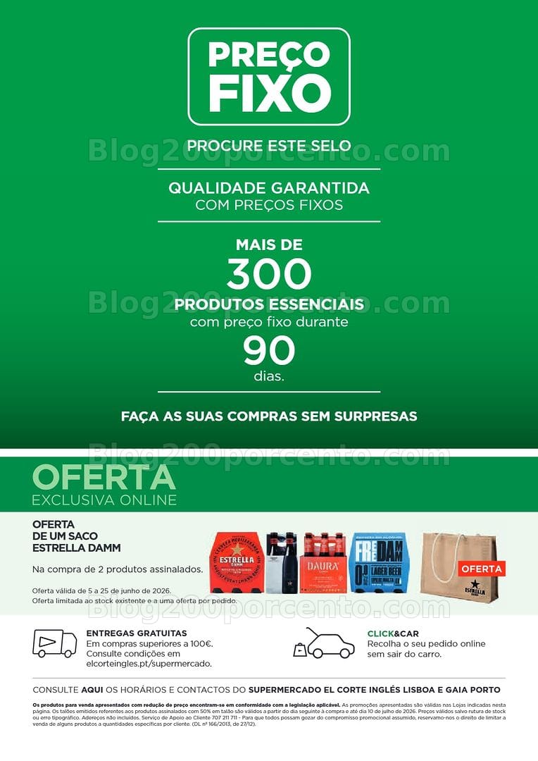 Antevisão Folheto EL CORTE INGLÉS Promoções de 5 a 25 junho