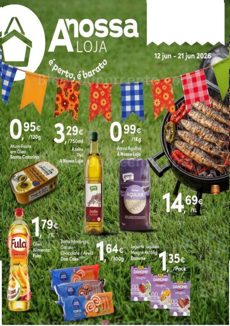 Antevisão Folheto A NOSSA LOJA Promoções de 12 a 21 junho