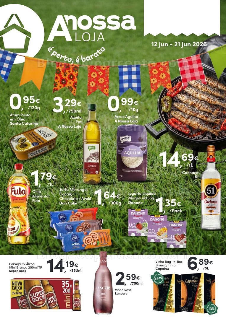 Antevisão Folheto A NOSSA LOJA Promoções de 12 a 21 junho