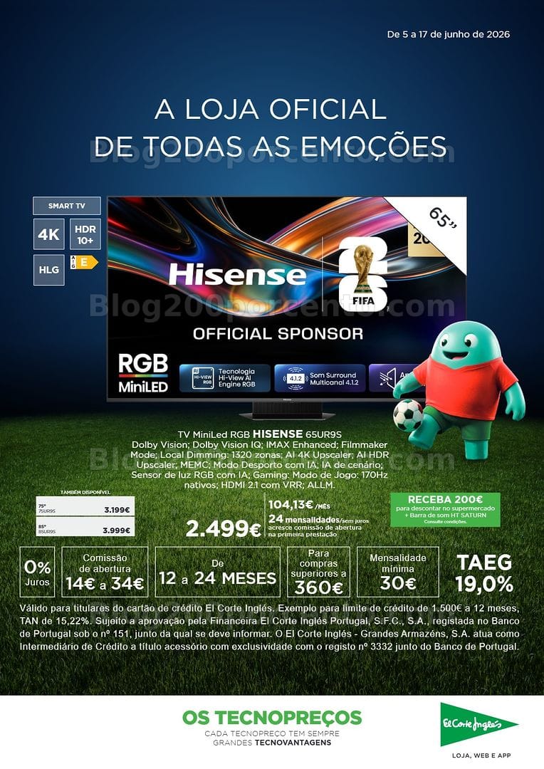 Antevisão Folheto EL CORTE INGLÉS Tecnologia Promoções de 5 a 17 junho