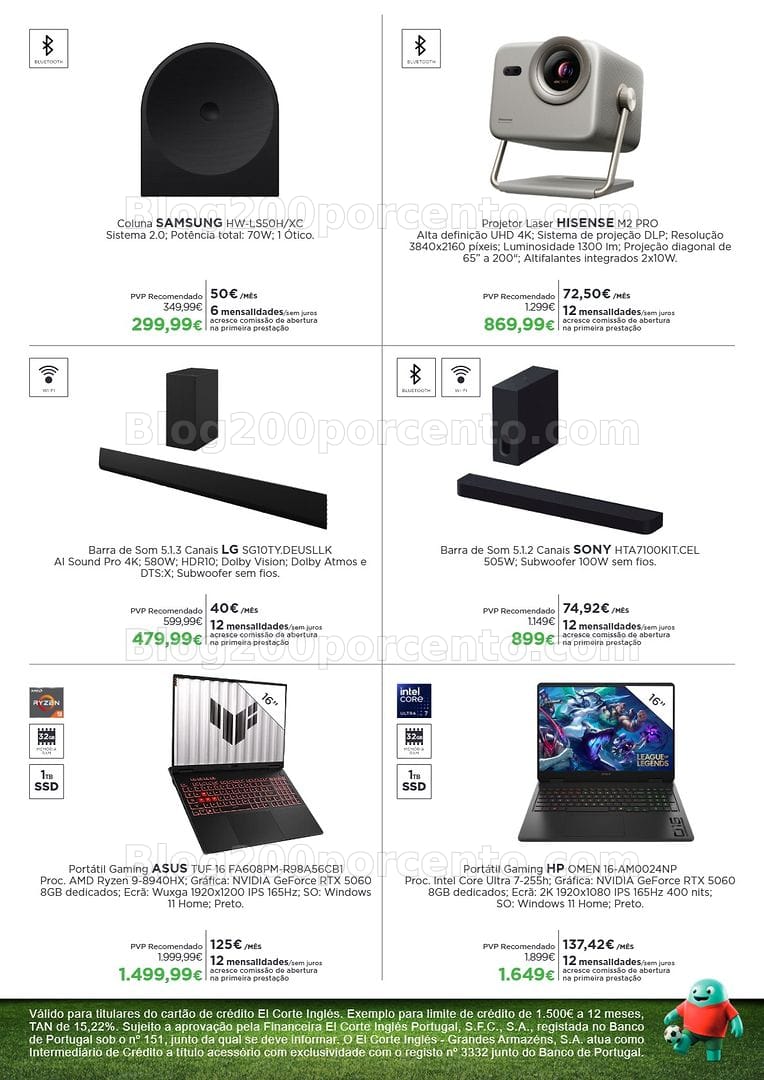 Antevisão Folheto EL CORTE INGLÉS Tecnologia Promoções de 5 a 17 junho