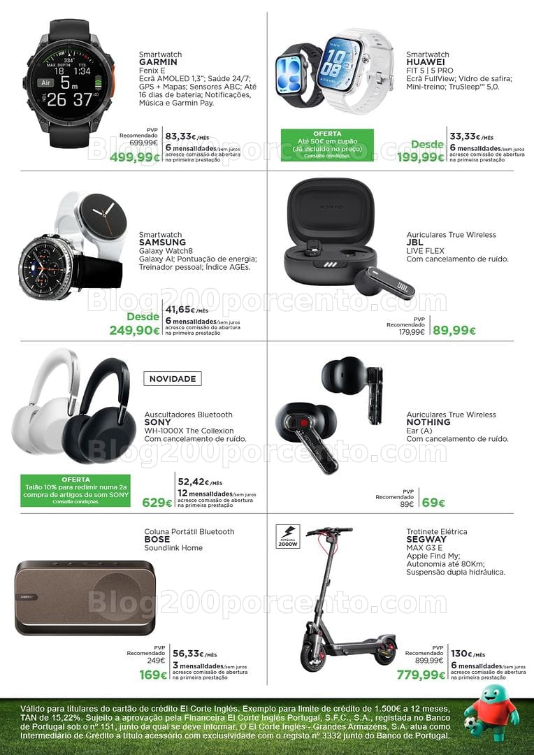 Antevisão Folheto EL CORTE INGLÉS Tecnologia Promoções de 5 a 17 junho