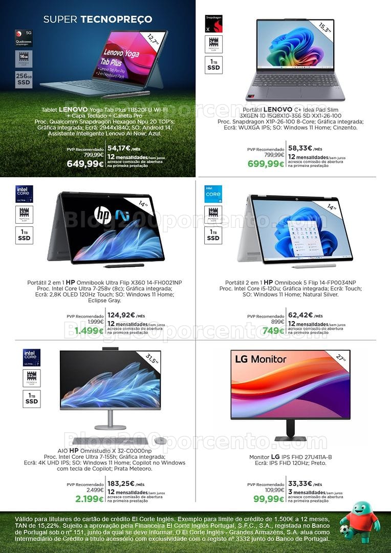 Antevisão Folheto EL CORTE INGLÉS Tecnologia Promoções de 5 a 17 junho