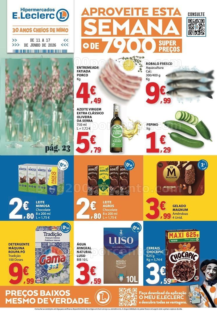 Antevisão Folheto E-LECLERC Promoções de 11 a 17 junho