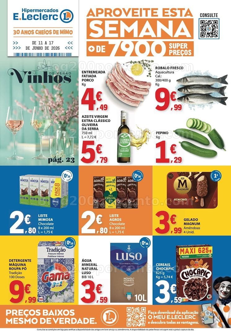 Antevisão Folheto E-LECLERC Promoções de 11 a 17 junho