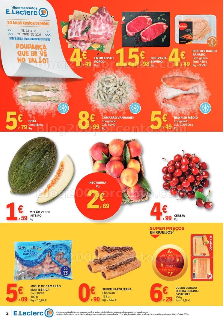 Antevisão Folheto E-LECLERC Promoções Fim de Semana - 12 a 14 junho