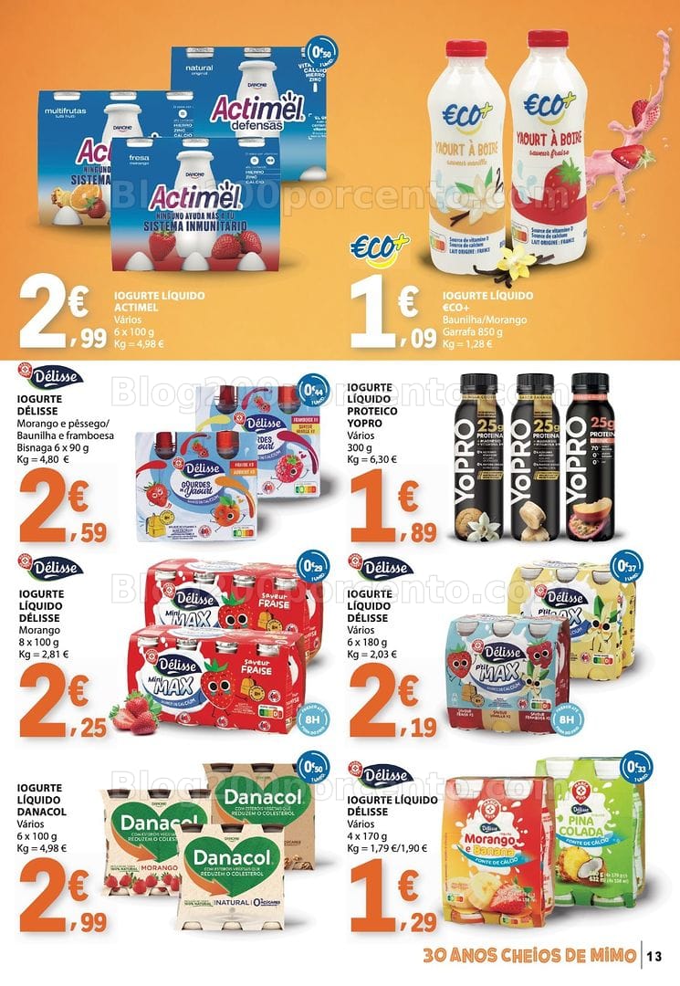 Antevisão Folheto E-LECLERC Bebidas, Gelados e Iogurtes Promoções de 16 a 28 junho