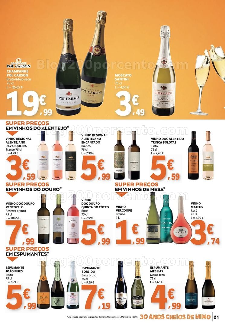 Antevisão Folheto E-LECLERC Bebidas, Gelados e Iogurtes Promoções de 16 a 28 junho