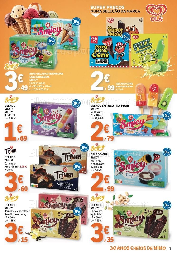 Antevisão Folheto E-LECLERC Bebidas, Gelados e Iogurtes Promoções de 16 a 28 junho