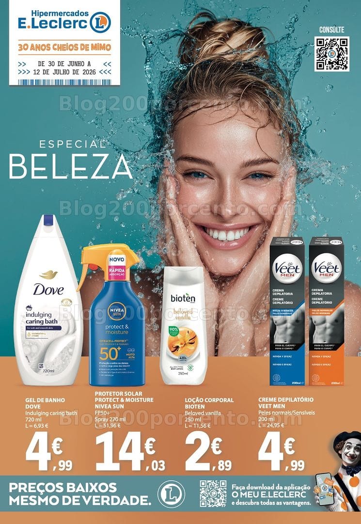 Antevisão Folheto E-LECLERC Beleza Promoções de 30 junho a 12 julho