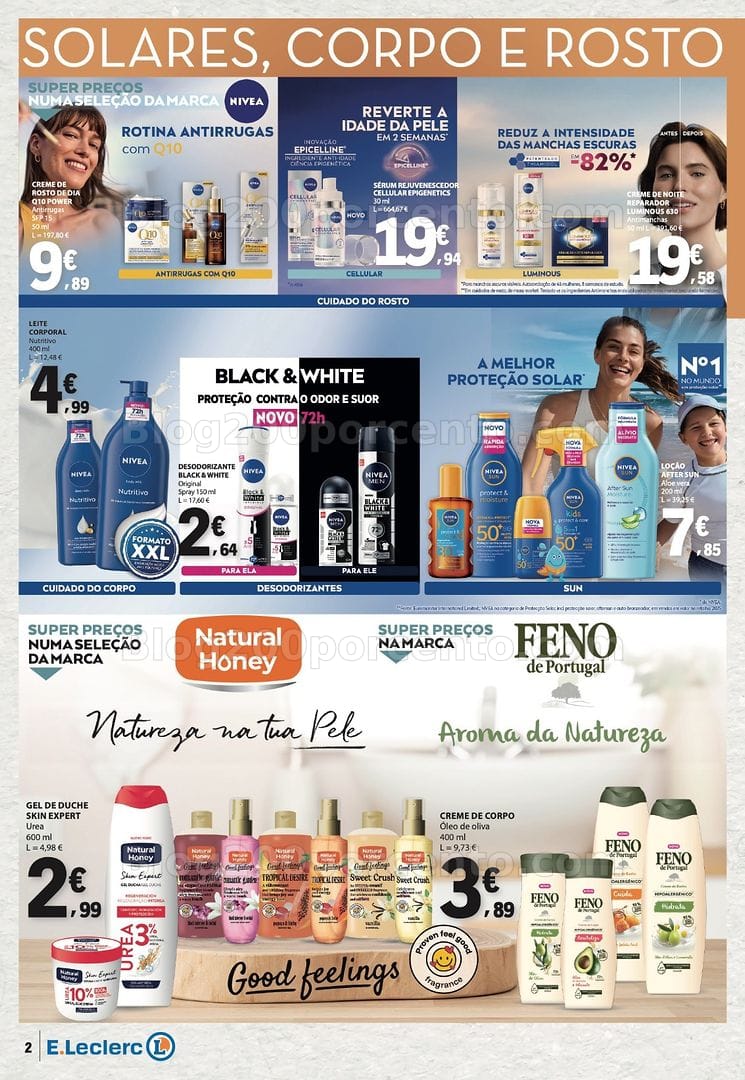Antevisão Folheto E-LECLERC Beleza Promoções de 30 junho a 12 julho