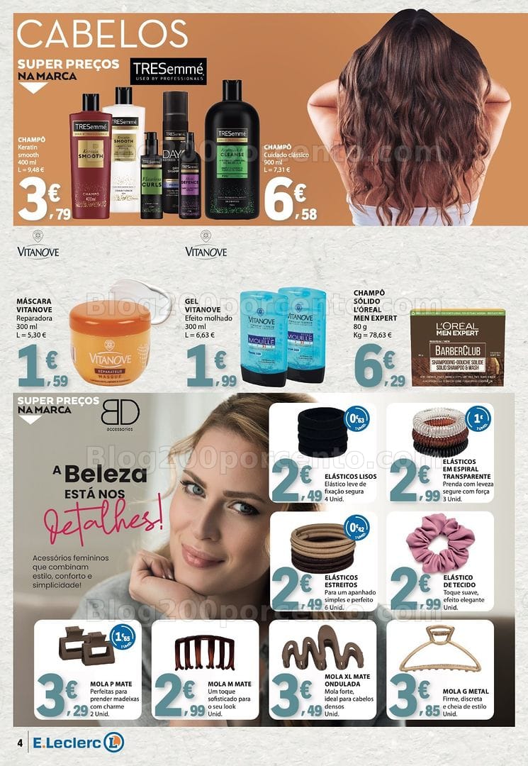 Antevisão Folheto E-LECLERC Beleza Promoções de 30 junho a 12 julho