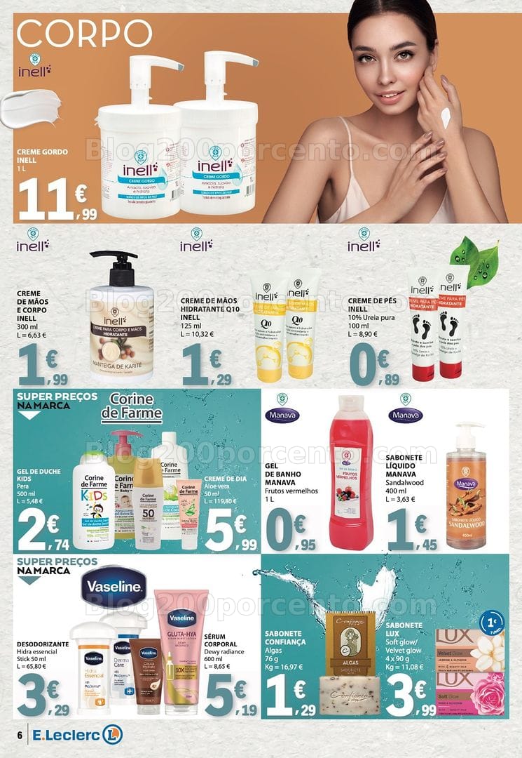 Antevisão Folheto E-LECLERC Beleza Promoções de 30 junho a 12 julho