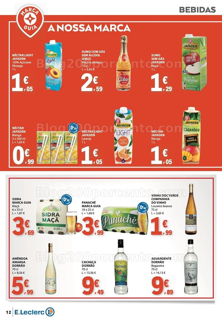 Antevisão Folheto E-LECLERC Especial Nossas Marcas Promoções de 16 a 28 junho