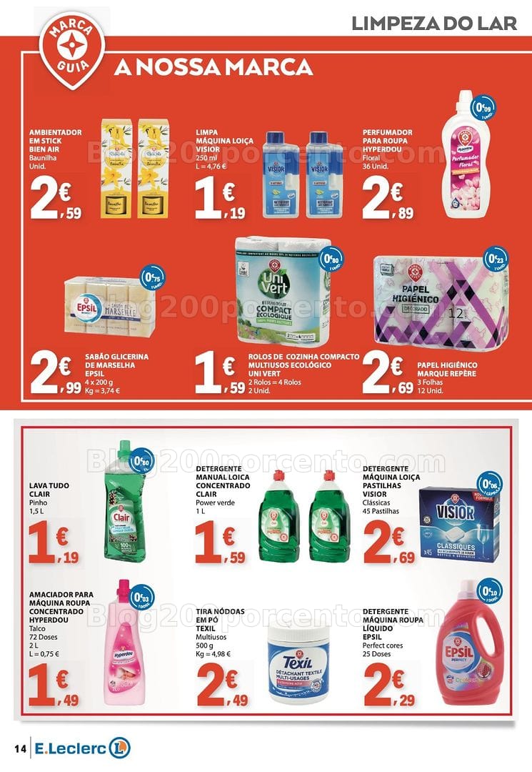 Antevisão Folheto E-LECLERC Especial Nossas Marcas Promoções de 16 a 28 junho