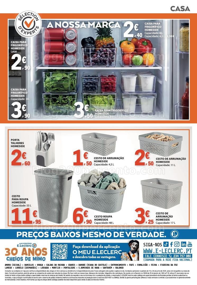 Antevisão Folheto E-LECLERC Especial Nossas Marcas Promoções de 16 a 28 junho