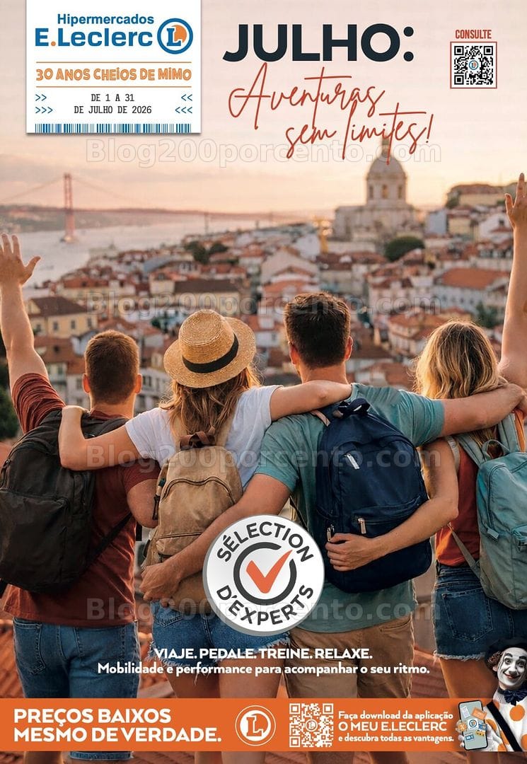 Antevisão Folheto E-LECLERC Bazar Verão Promoções de 1 a 31 julho