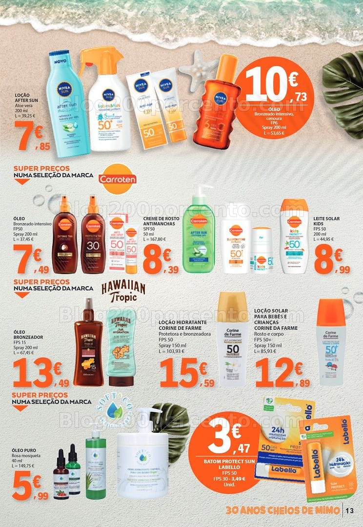Antevisão Folheto E-LECLERC Especial Praia Promoções de 9 a 28 junho