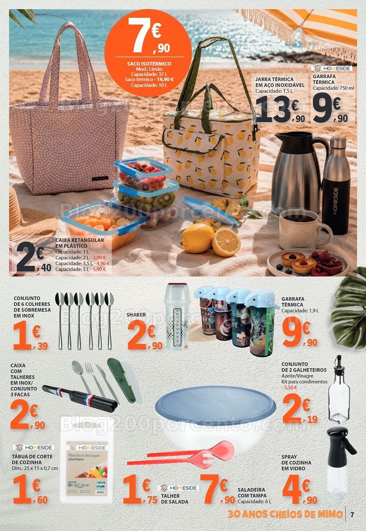 Antevisão Folheto E-LECLERC Especial Praia Promoções de 9 a 28 junho
