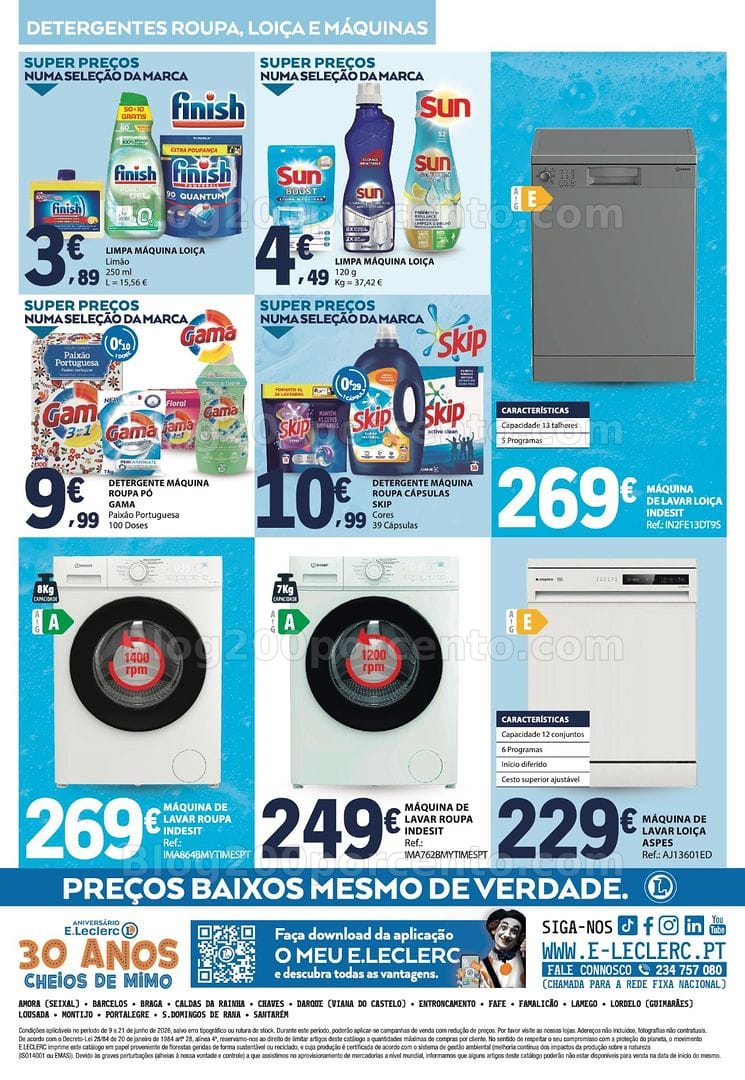 Antevisão Folheto E-LECLERC Bazar Limpeza e Bricolage Promoções de 9 a 21 junho