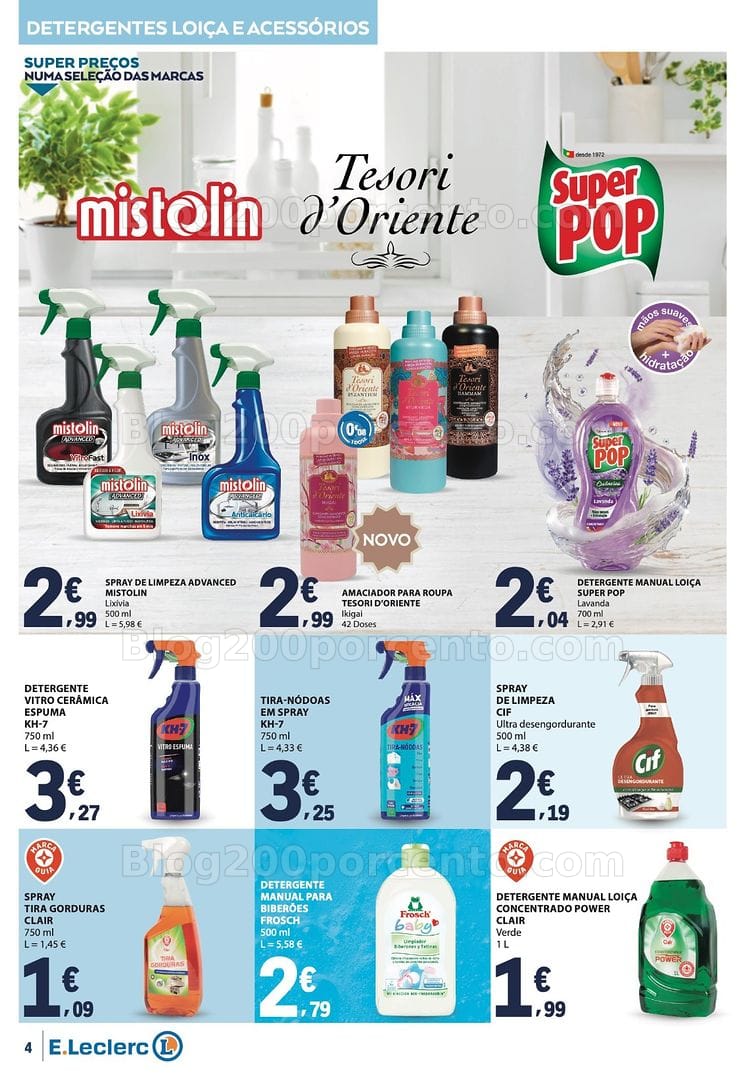 Antevisão Folheto E-LECLERC Bazar Limpeza e Bricolage Promoções de 9 a 21 junho