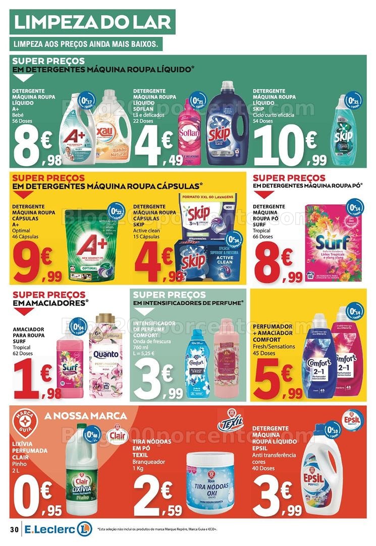 Antevisão Folheto E-LECLERC Promoções de 4 a 10 junho