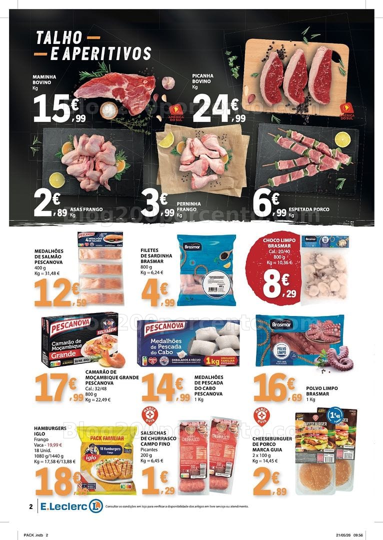 Antevisão Folheto E-LECLERC Especial Churrascos Promoções de 2 a 14 junho