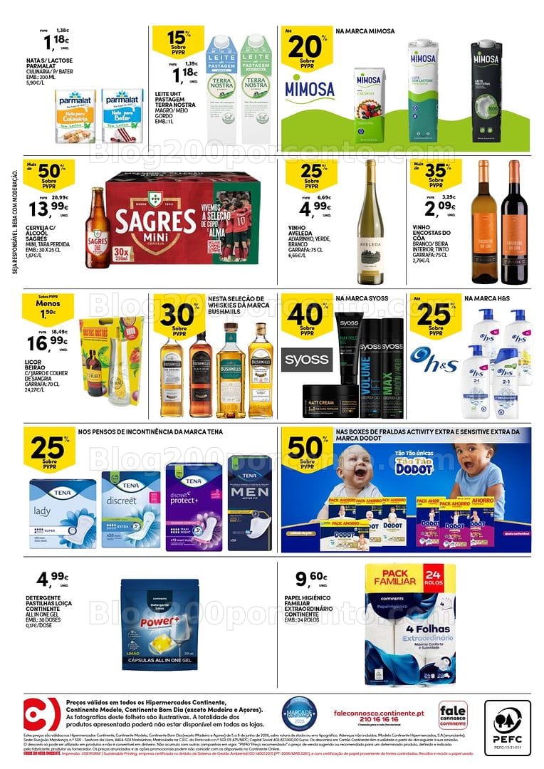Antevisão Folheto CONTINENTE Fim de Semana Promoções de 5 a 8 junho - Edição Digital