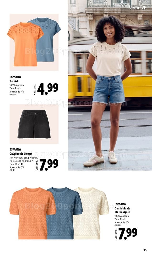 Antevisão Folheto LIDL Esmara Verão Promoções a partir de 12 junho