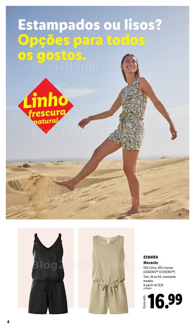 Antevisão Folheto LIDL Esmara Verão Promoções a partir de 12 junho