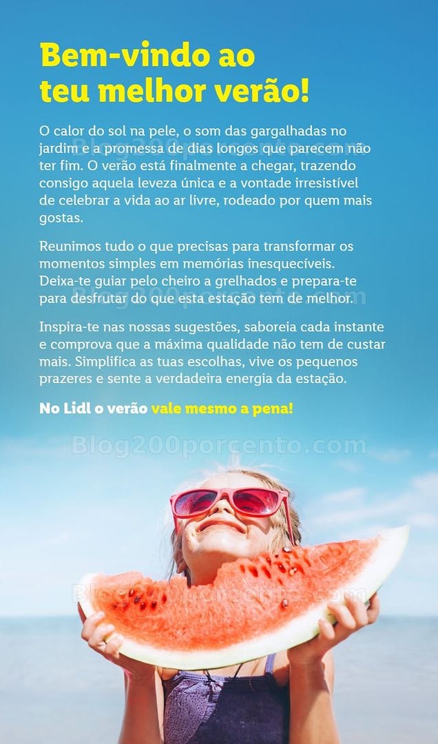 Antevisão Folheto LIDL Especial Verão Promoções a partir de 15 junho