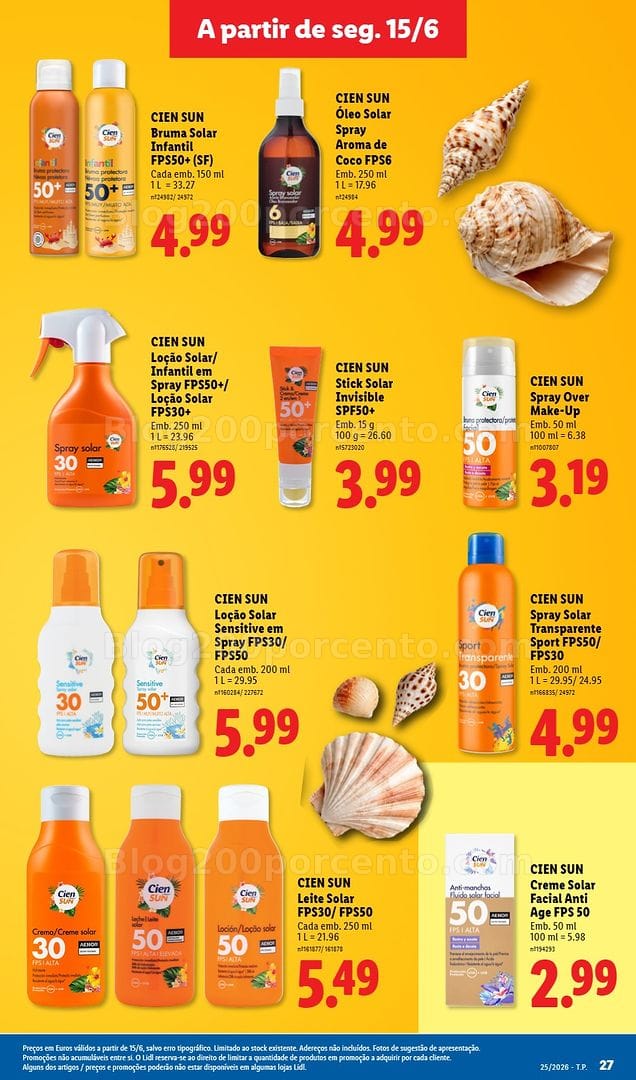 Antevisão Folheto LIDL Especial Verão Promoções a partir de 15 junho