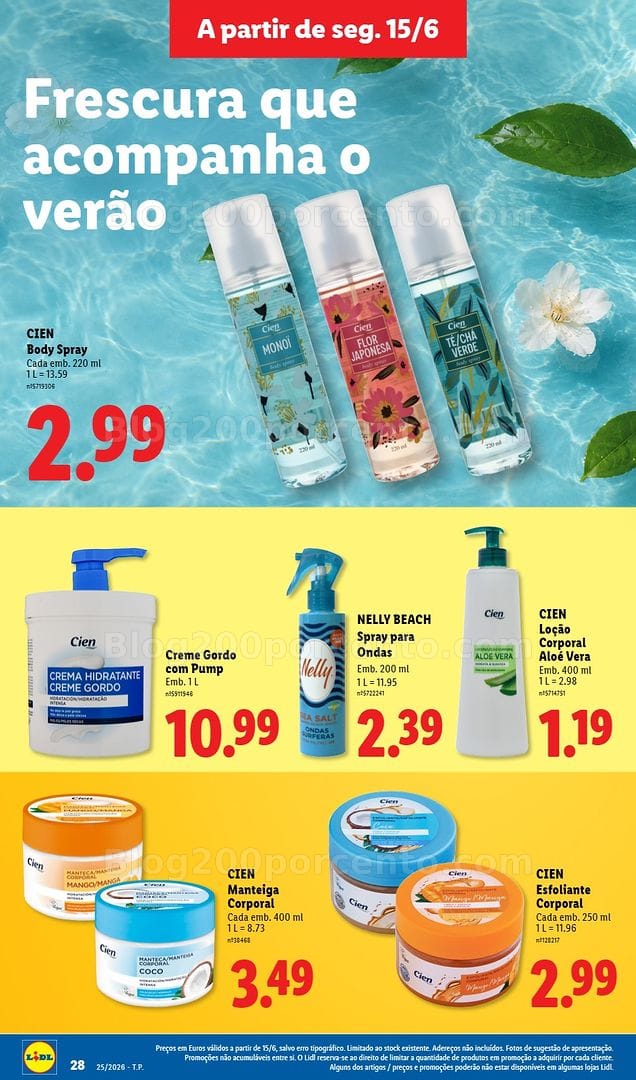 Antevisão Folheto LIDL Especial Verão Promoções a partir de 15 junho