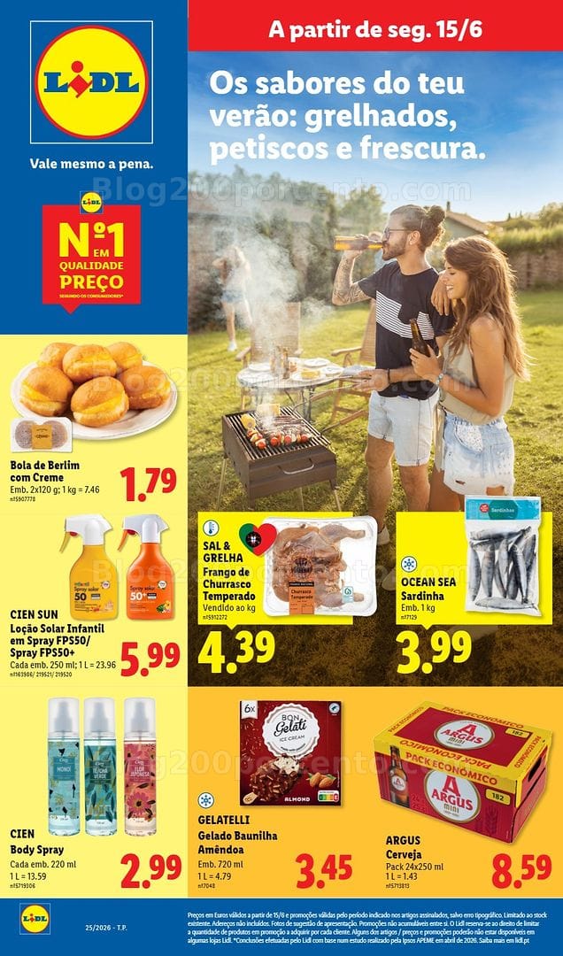 Antevisão Folheto LIDL Especial Verão Promoções a partir de 15 junho
