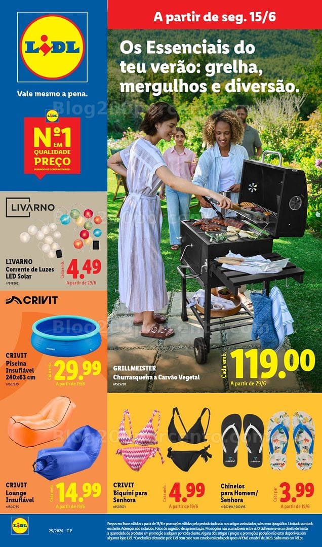 Antevisão Folheto LIDL Bazar Especial Verão Promoções a partir de 15 junho